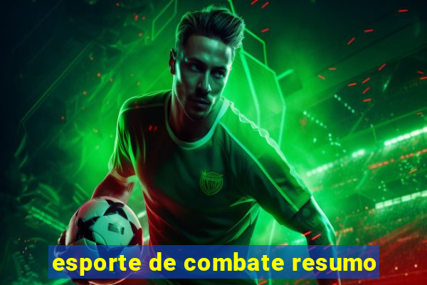 esporte de combate resumo